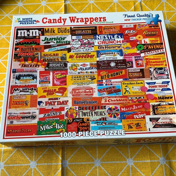 Games White Mountain Candy Wrappers Puzzle 100 Pieces Poshmark